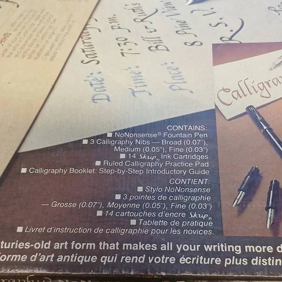 Used Sheaffer Calligraphy Pen Set - Picture 2 of 14